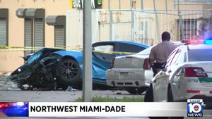 Dodge Charger Crashes In Thanksgiving Day Street Race