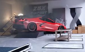 C8 Corvette Rockets Off Dyno And Crashes Into Wall