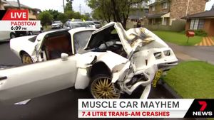 American Muscle Car Terrorizes Australian Neighborhood