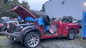 Ram SRT-10 Used Creatively In Junk Yard