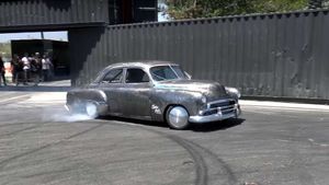 Drifting Lexus LS Disguised As A 1951 Chevrolet