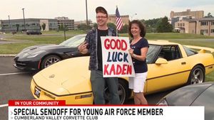 Young Soldier Honored By Corvette Club