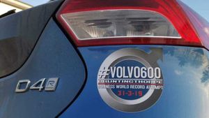Volvo Sets New Guinness World Record At Bruntingthorpe Airfield