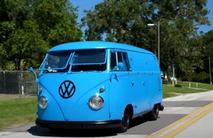 A Retro VW Bus with Mustang Power
