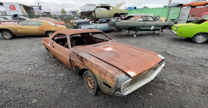 The Charred Remains of a 1970 Dodge Challenger