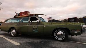 Rusted Plymouth Fury Wagon in the UK