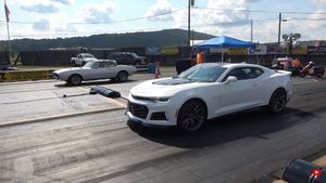 Oldsmobile 442 Takes On Chevy Camaro ZL1 in Close Drag Race