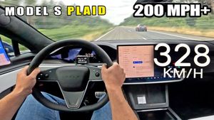 Tesla Model S Plaid Shatters Speed Limits on Autobahn, Reaches 203 MPH