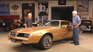 Jay Leno Drives Restored 1977 Pontiac Firebird From The Rockford Files