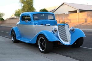 Custom 1934 Ford Three-Window Coupe Street Rod Offers Modern Muscle and Vintage Style Without Reserve