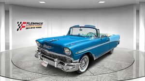 Show-Ready 1956 Chevrolet Bel Air Convertible Restored in Two-Tone Blue with Power Top and V8