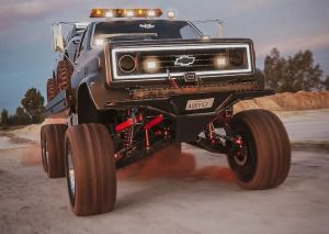Lifted 6×6 Chevy C70 Rendered as Ultimate Off-Road Hauler for Rugged Blazer Build