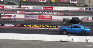 Hellcats Fall as Blown Camaro SS and Pink Barracuda Dominate Las Vegas Dragstrip
