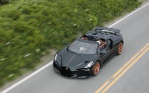 Jay Leno Test-Drives the Bugatti Mistral, a $5 Million Tribute to W16 Power