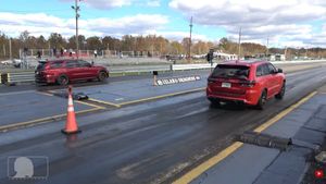 Dodge Durango Hellcat Outruns Jeep Trackhawk in Mopar Showdown at Island Dragway