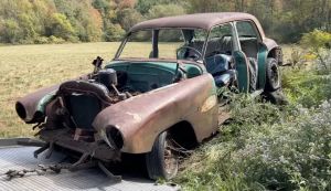 Rusty Dodge Coronet Unearthed After Decades Stirs Mystery