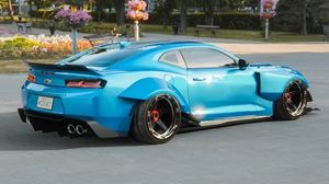 Digital Artist Reimagines the Camaro as a Slammed Widebody Muscle Machine