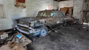 Father and Son Rescue a 1957 Chevy Bel Air After 40 Years in Storage — and Take It on an Unusual First Drive