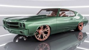 CGI-Rendered 1970 Chevelle Reimagines Classic Muscle With Pine-Inspired Finish