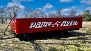 Life-Size 1989 Ford E-250 Radio Flyer Wagon Set for Auction