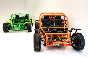Artist Benedict Radcliffe Creates Drivable Dune Buggy Duo Based on VW Beetle Platforms