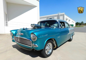 Pro Street 1955 Chevrolet Sedan Heads to Auction With Supercharged Power and Custom Build