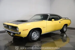 Numbers-Matching 1970 Plymouth 'Cuda Pairs Lemon Twist Paint With a Modernized 340