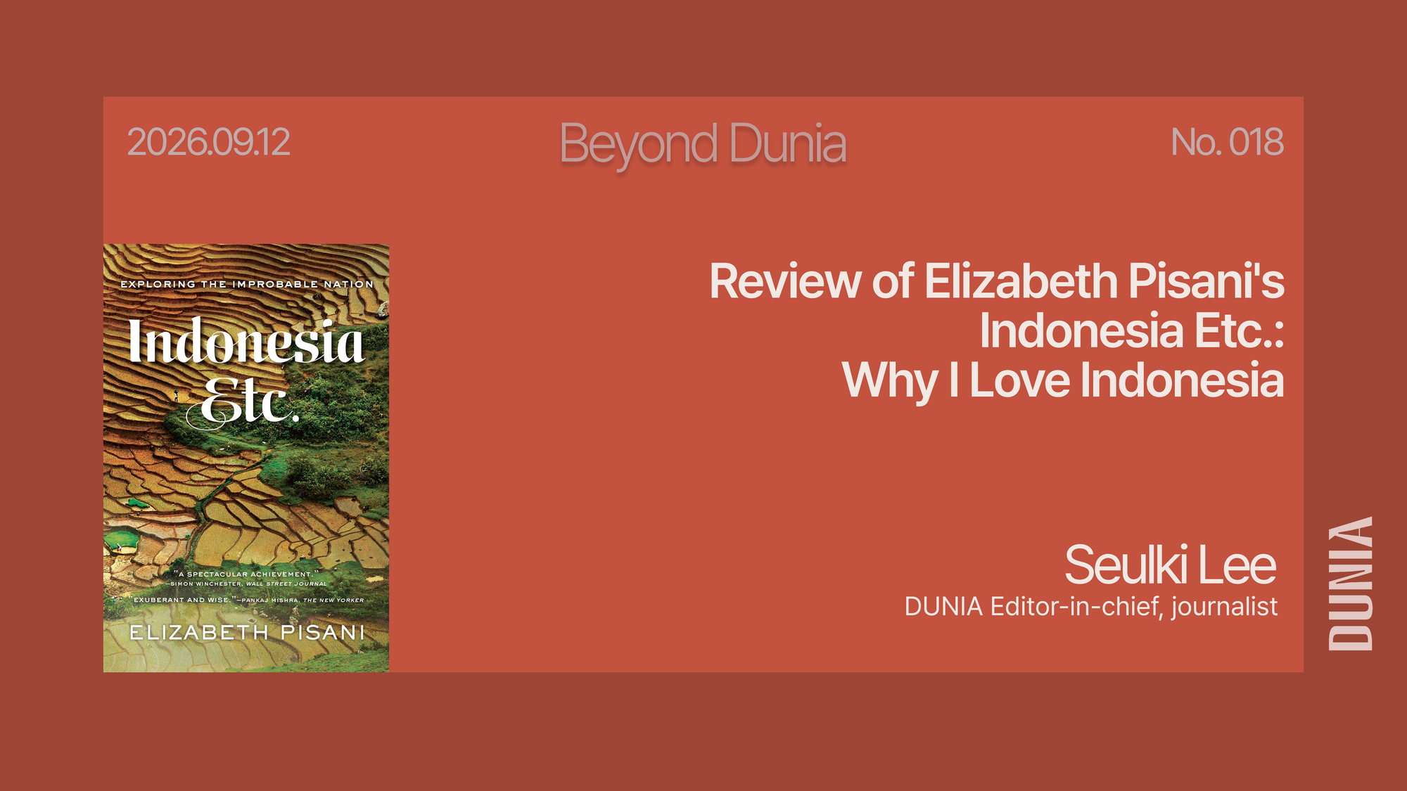 [Dunia Book Club] Review of Elizabeth Pisani's Indonesia Etc.: Why I Love Indonesia