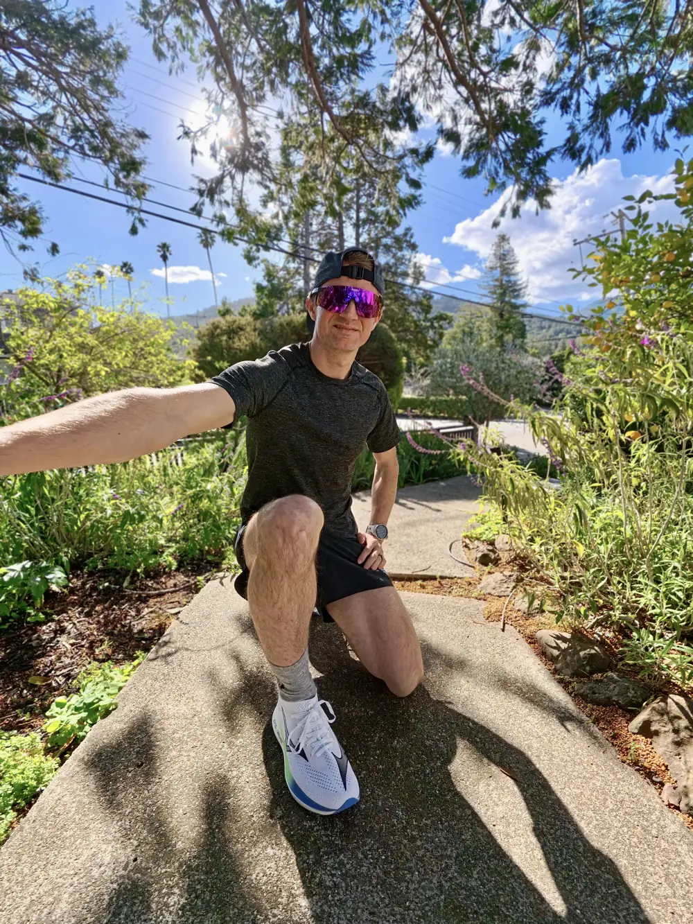 Alastair wearing the Mizuno Neo Zen