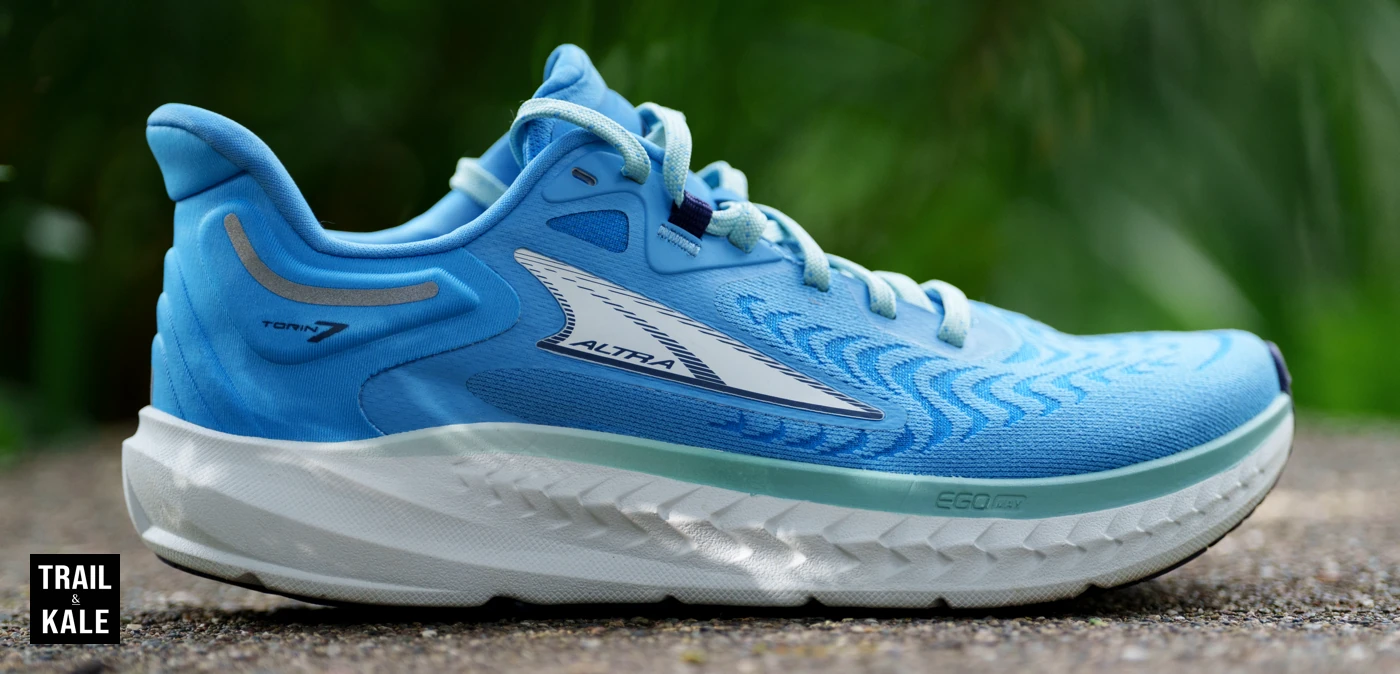 A look at the side of the Altra Torin 7 zero drop road running shoes
