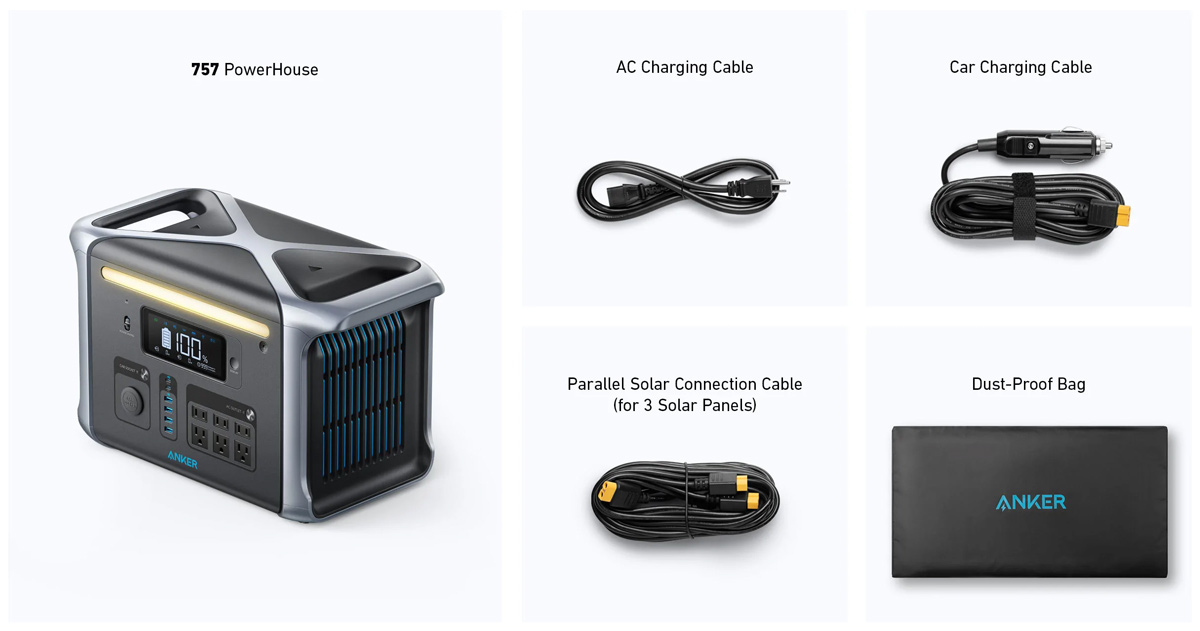 Anker 757 PowerHouse whats in the box