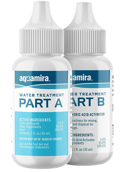 Aquamira Treatment Drops new chemical purifier Trail Kale