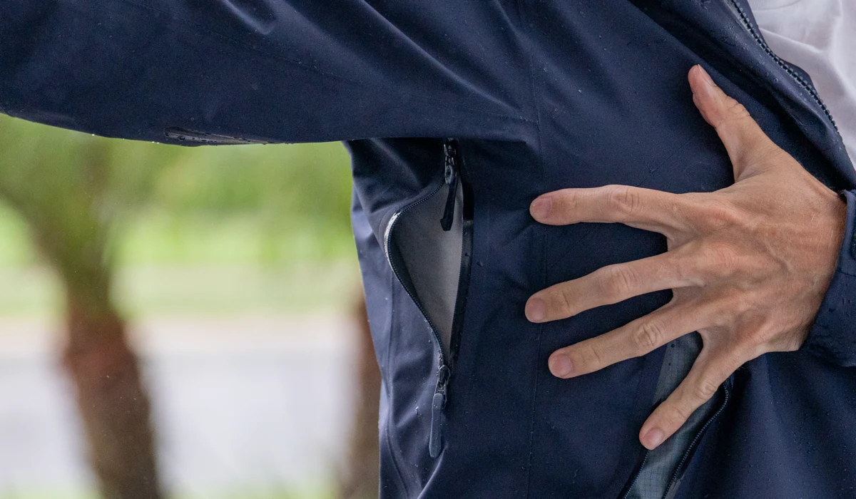 Arc'teryx Beta SL Jacket pit zips for ventilation