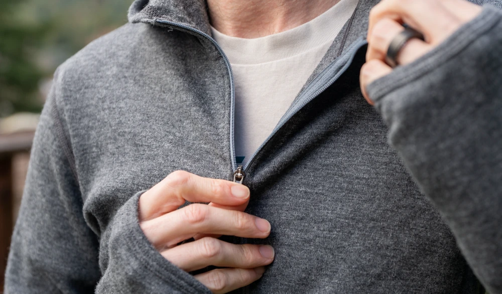 Arms Of Andes Alpaca Wool Hoodie zipper