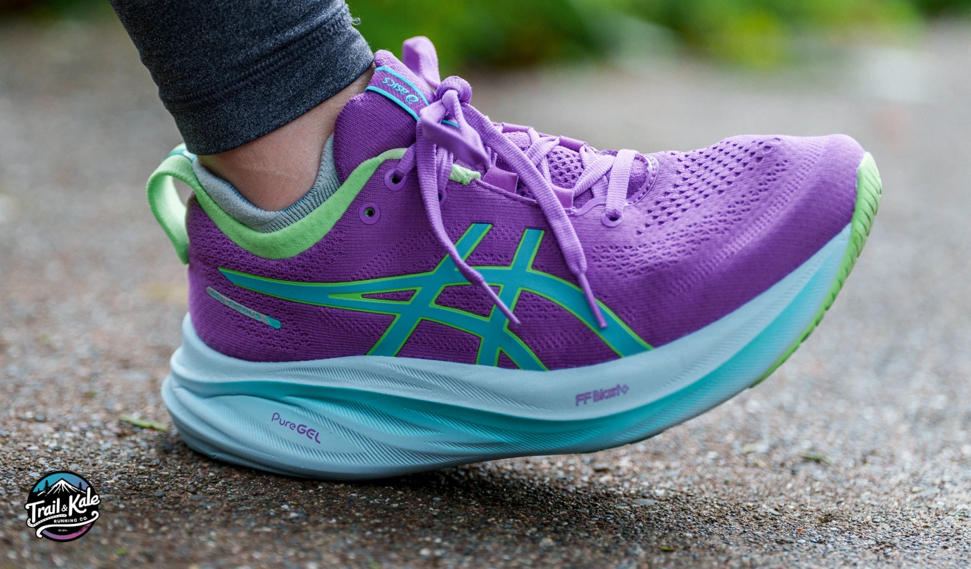 Our heel 'squish' test on the NImbus 26