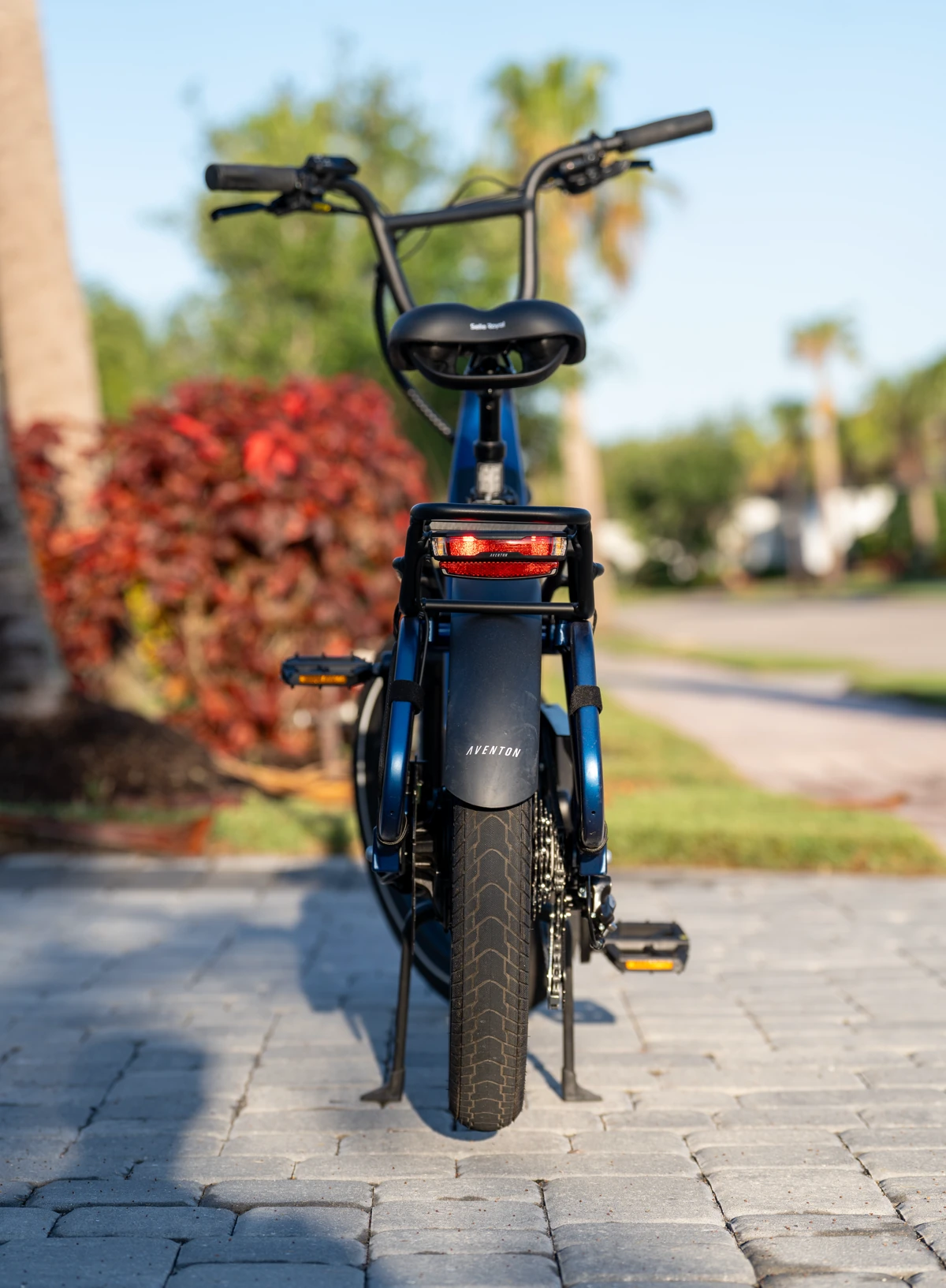 Aventon Abound SR Ebike with brake lights - rear photos