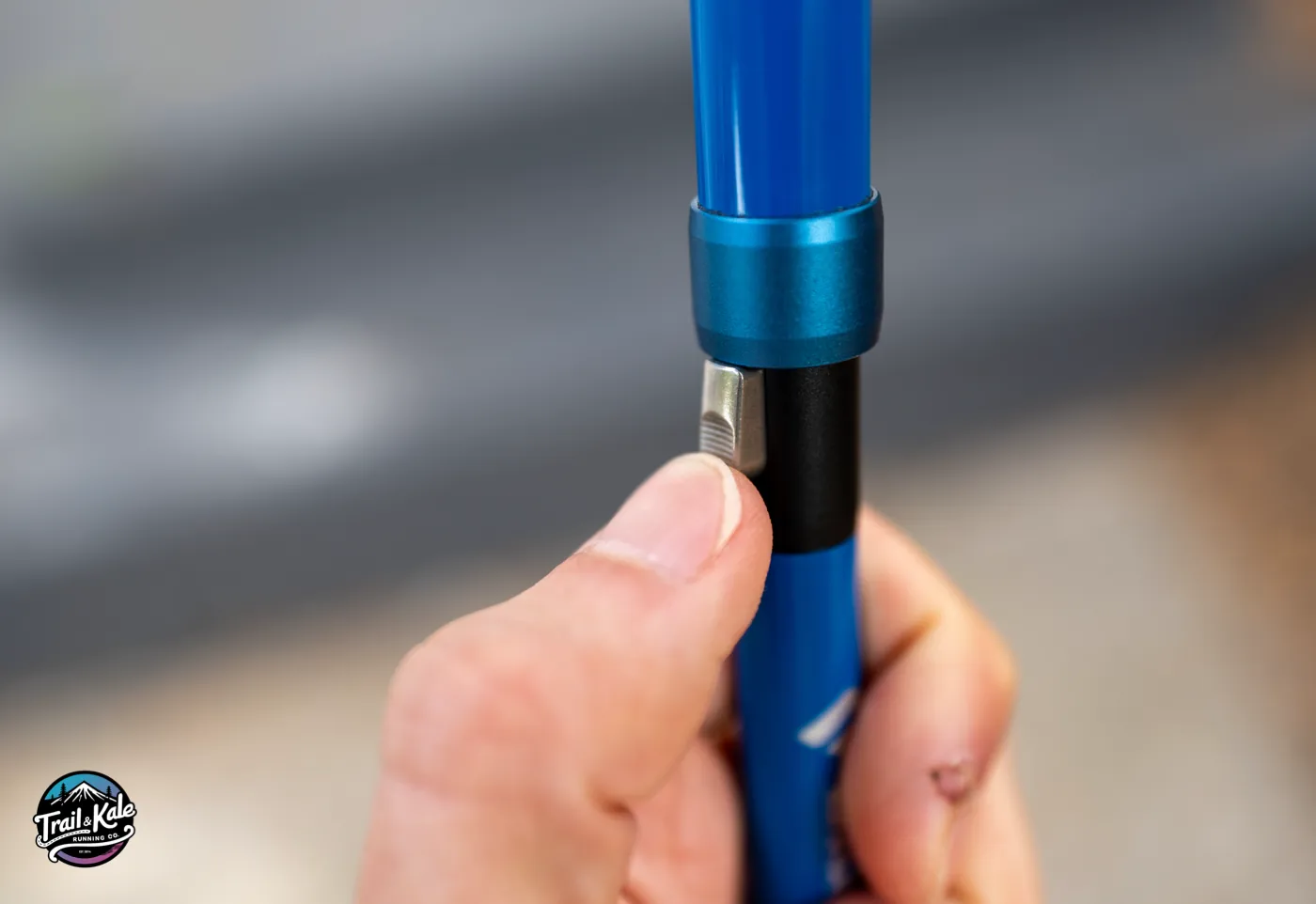 The quick release button makes it easy to collapse the poles without that snap back that sometimes leads to fingers getting caught in some poles as they collapse.