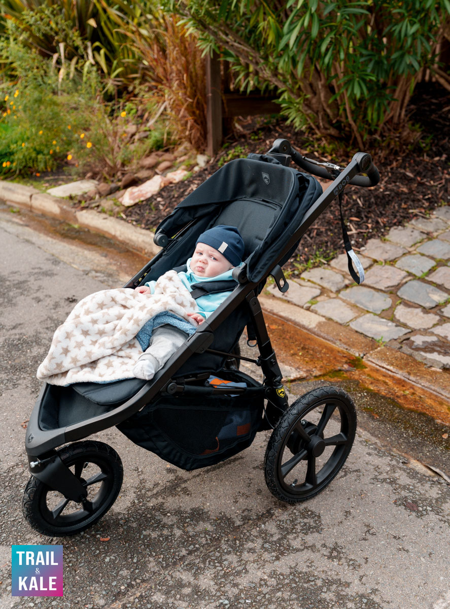 Ready to roll, with the Wayfinder's canopy fully pushed back