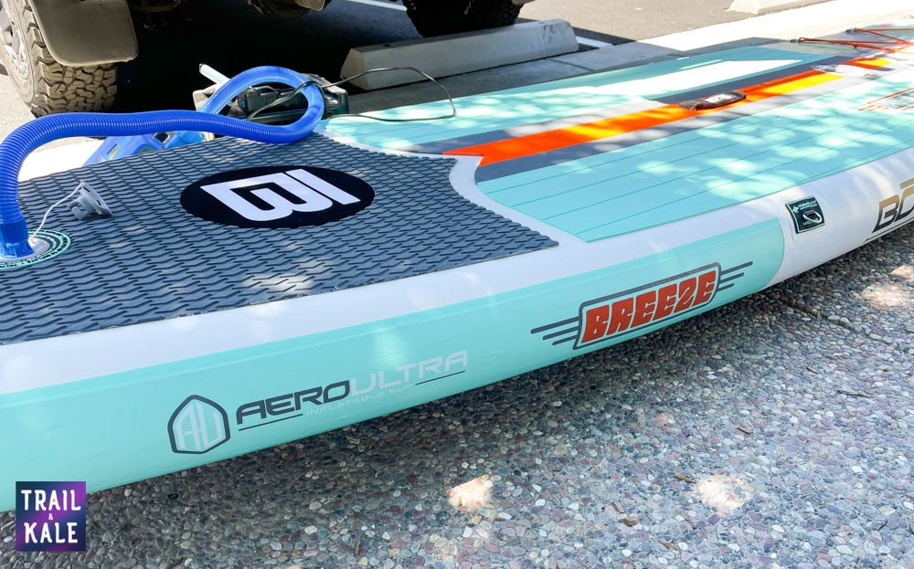 BOTE Breeze Aero review inflatable SUP for beginners Trail and Kale web wm 5