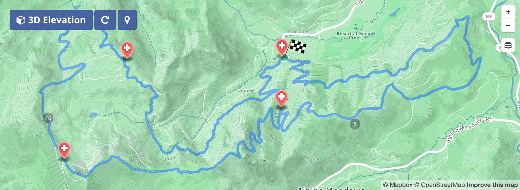 broken arrow skyrace route