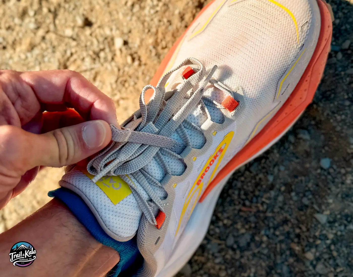 elasticated loop for tucking away long laces