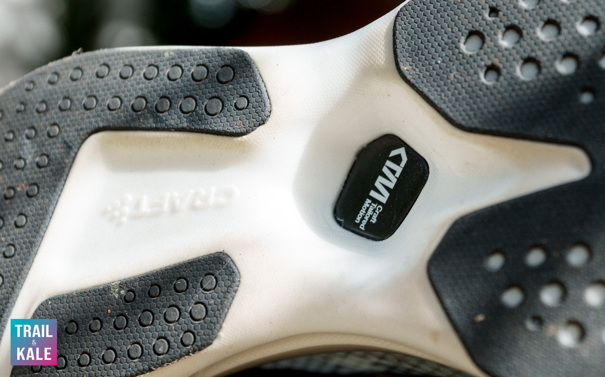 That dark area with the CTM logo on it is a window to the carbon plate. It's a nice touch but by no means unique, as many other brands are starting to display their internal hardware more often nowadays.