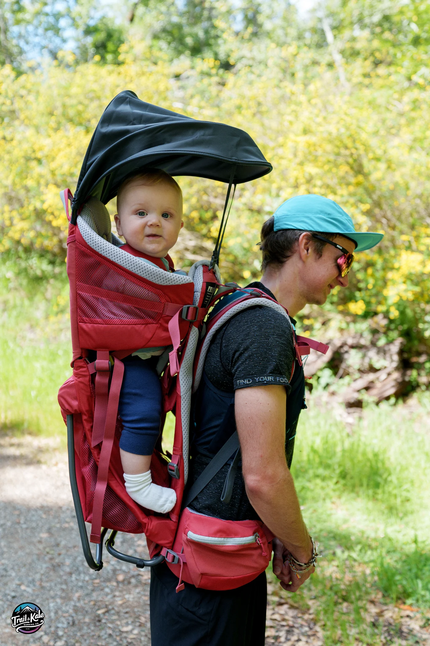 My husband can comfortably wear this Deuter Kid Comfort Active SL backpack despite it being the 'women's fit version.