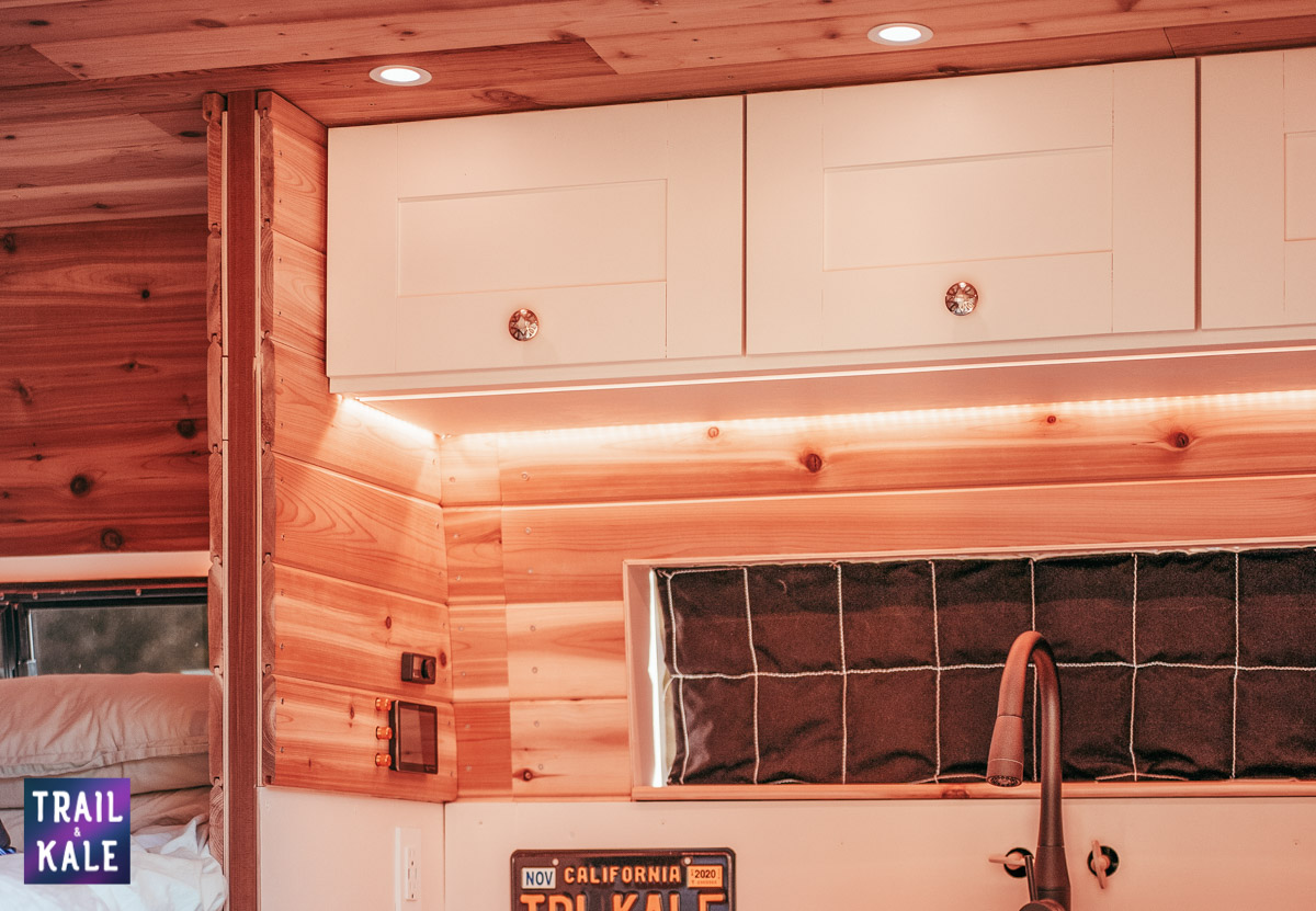 DIY Sprinter van build campervan's hidden toilet trail and kale web wm 1