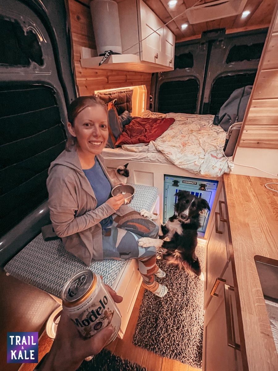 DIY Sprinter van build campervan hidden toilet trail and kale web wm 11