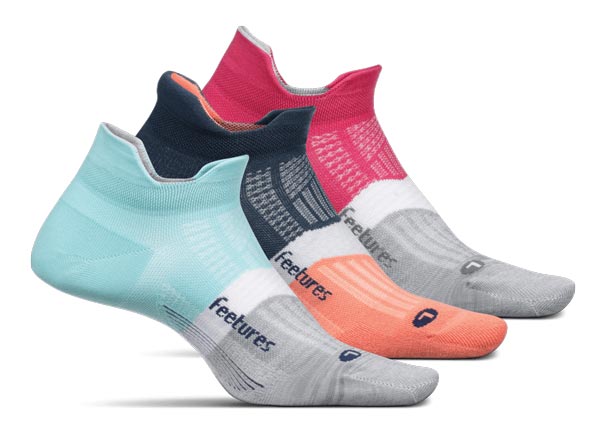 Feetures Elite Ultra Light No Show Tab Best no show running socks for trail running trail and kale 3