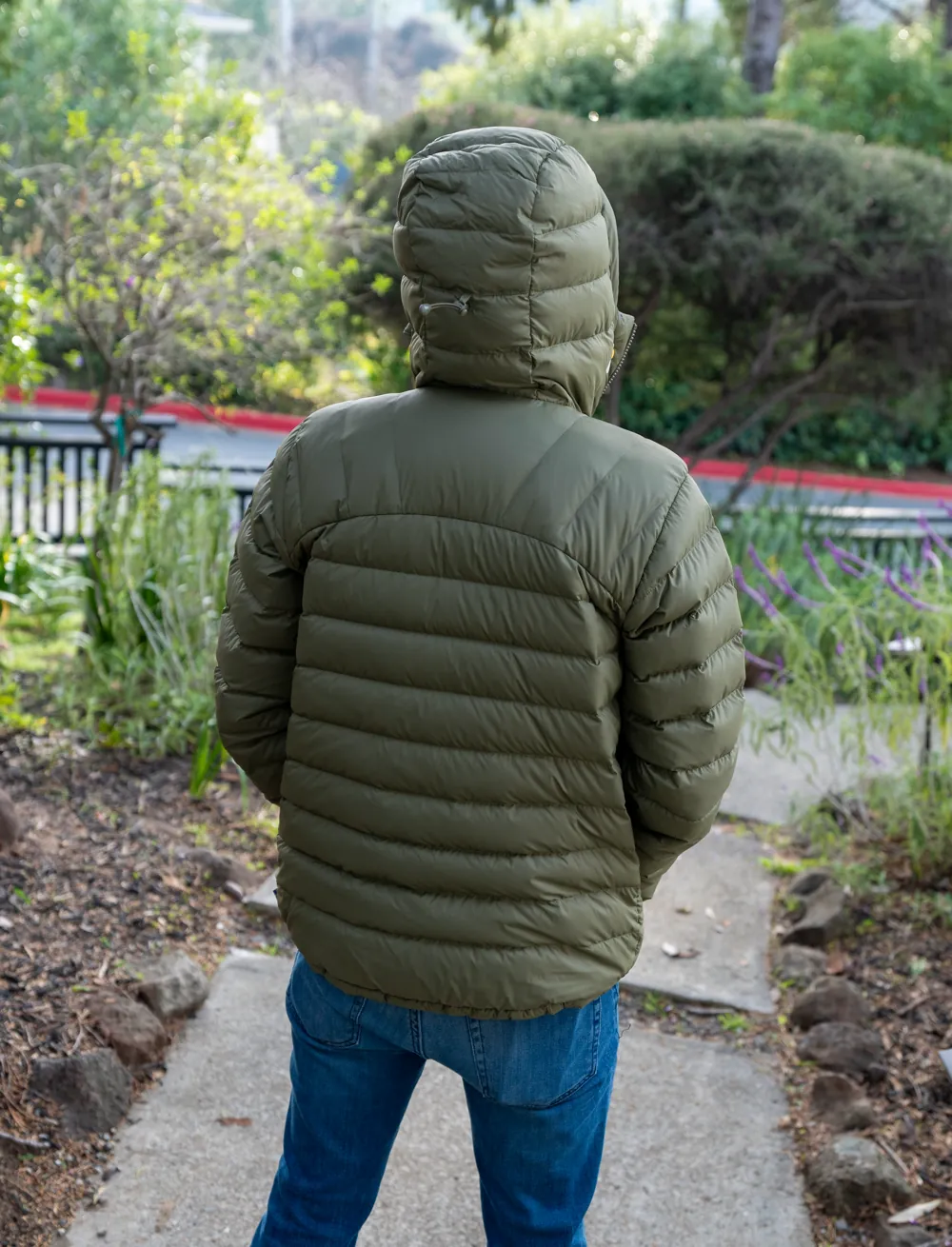 Reinforced synthetic insulation in the shoulders also helps if you’re caught in damp weather