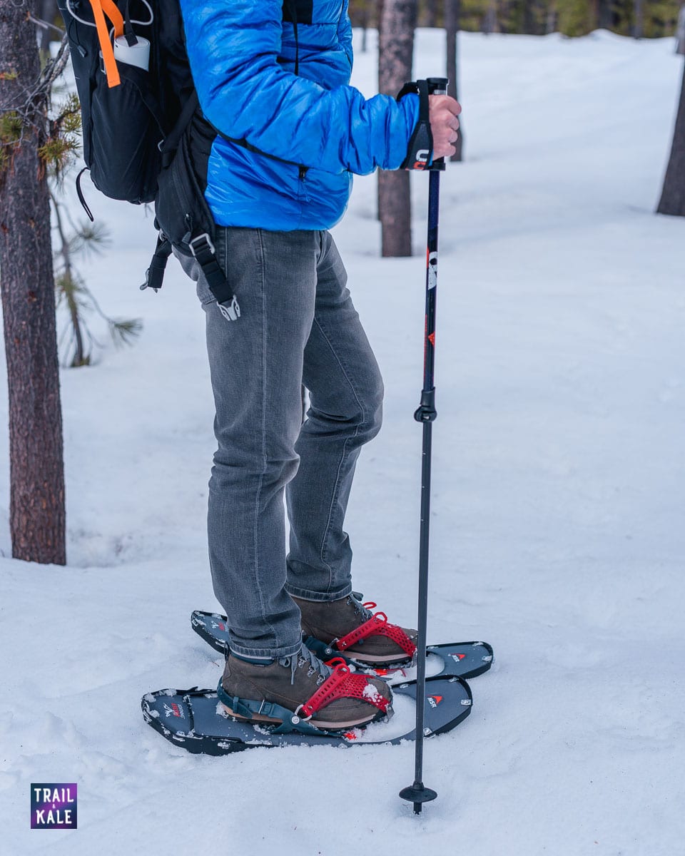 Guide to Snowshoeing For Beginners trail and kale wm 17