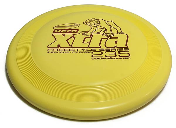 HeroDiscUSA XTRA 235 Dog Frisbee The Best Dog Frisbees Border Collie Trail and Kale
