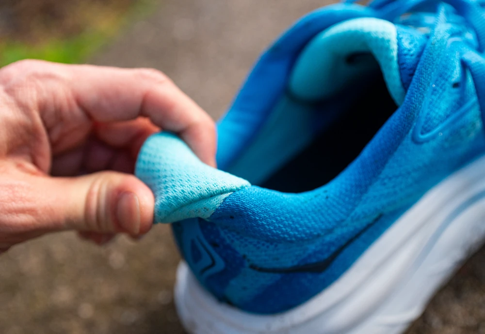 The heel counter has flex in it which makes them very easy to slip into.